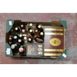 23 miniature bottles of liqueurs,