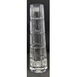 Whitefriars crystal vase,