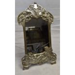 ***A large WMF style Art Nouveau table mirror, with a back and stand showing a WMF mark,