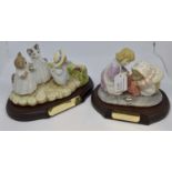 Beswick Beatrix Potter tableau includes; Mittens, Tom Kitten and Moppet,