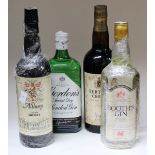 A selection of mixed alcohol to include; Bertola Cream Sherry, Althorp Cream Sherry,