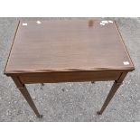 An Edwardian Mahogany folding card table,