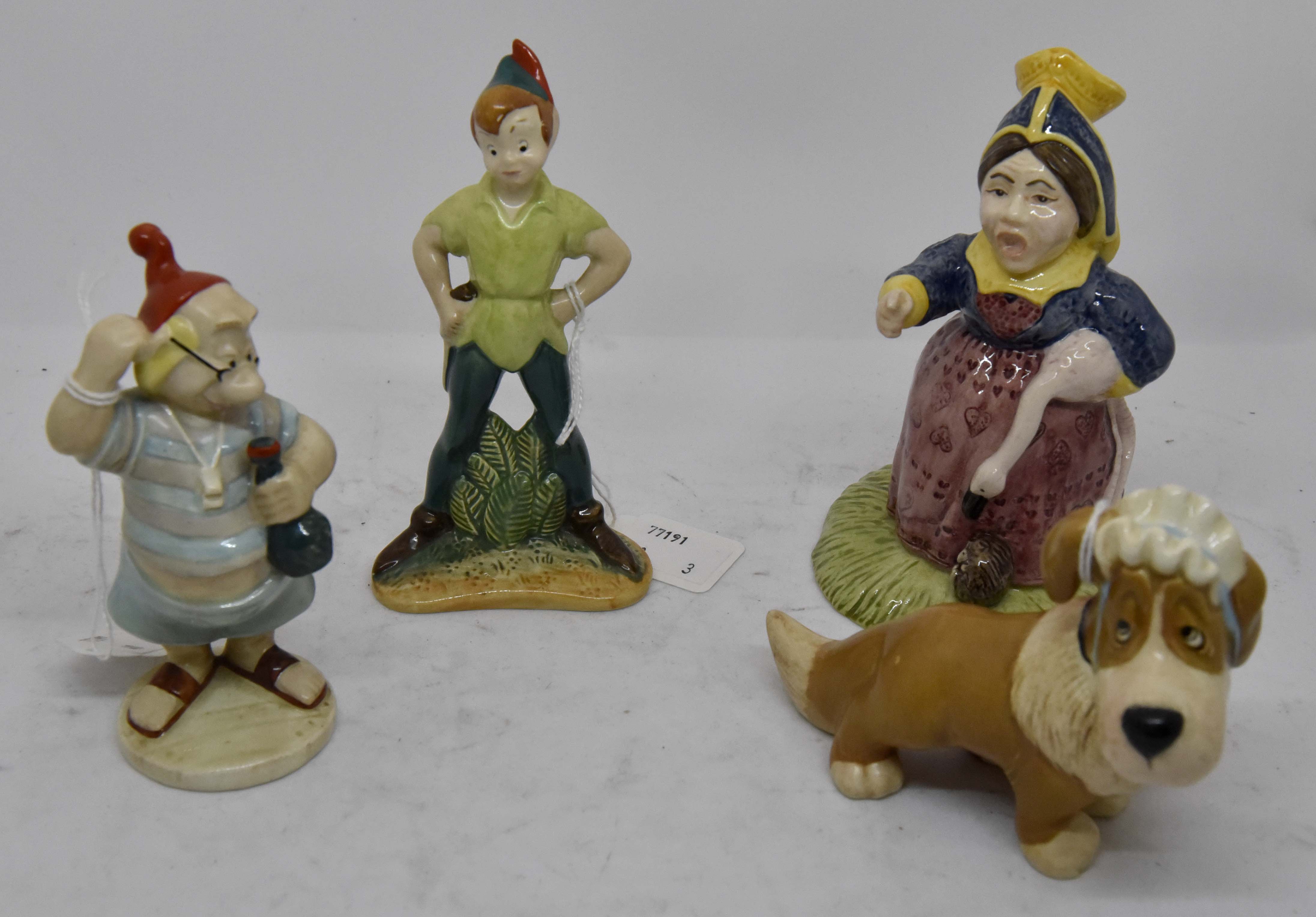 Beswick Disney figurines to include; Peter Pan, Nana, Smee,