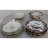 A collection of various 18th century Chinese plates and bowls.(14) **condition: varies**