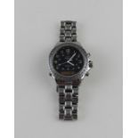 A Breitling Chronograph Reveil gentleman's stainless steel bracelet watch, ref.A51035, quartz