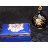 **REOFFER LONDON OCT SALE 60/80**A serves box and A Coalport perfume bottle. (2)