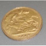 A 1904 Edward VII gold half sovereign, London mint.