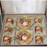 A boxed Aynsley coffee set