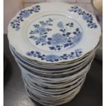 A large collection of Chinese plates.(38) **condition: varies**