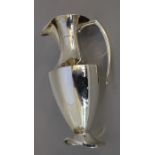 A large silver wine ewer by Theo Fennell, assayed London 2003, of tall circular vase form with