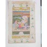 A 19th cent Islamic picture, probably Indian and a collection of various similar Goache studies