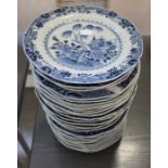 A large collection of Chinese 18th century export plates.(35) **condition: varies**