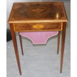 **REOFFER HANSONS ETWALL SALE 40/60**An Edwardian sewing table