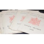 A collection of Royal Opera House (Covent Garden) programmes, 1948-1961, to include; four opera