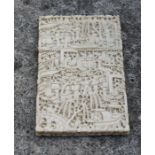 **TO BE COLLECTED**A Chinese 19th century Cantonese ivory card case with profuse carved figural