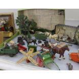 **TO BE COLLECTED**A collection of lead 1930s farm animals mostly Brittens