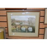 Frank Clay, British, 20th Century, Chatsworth House, and Haddon Hall, a pair, signed,
