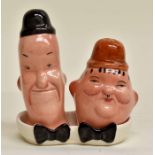 A Beswick Laurel & Hardy cruet set, number 575