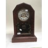 German mahogany mantle  clock.