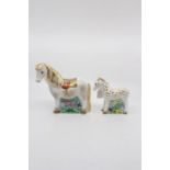 Royal Crown Derby Shetland Pony, limited edition 250/450, no certificate, with Shetland Pony Foal