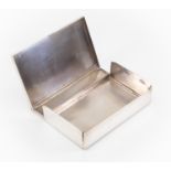 A silver plated folding sandwich box