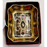 Royal Crown Derby Imari 1128 pin tray, boxed and second quality