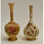 Two Royal Worcester posy vases, 851-1661, 19th Century