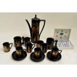 A boxed Portmeirion coffee set designed by Susan Williams Ellis, with two Zodiac mugs and boxed
