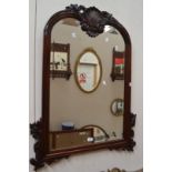 Wooden Regency style hall mirror