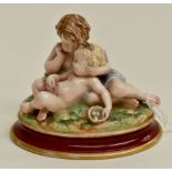 Royal Worcester pair of cherubs (2)