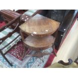 A George III mahogany secretaire, the top section sliding out and opening to reveal a fitted