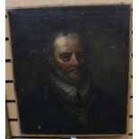Italian School, 17th Century, portrait of a gentleman, possibly an architect, bust length wearing
