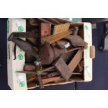 A parcel of assorted antique treen tools