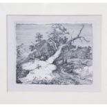 John Crome (British, 1768-1821), Road by a Blasted Oak, etching, signed and dated in the plate, from