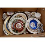 Assorted 20th Century ceramics including Crown Derby Posy pattern and Limoges