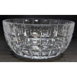 Whitefriars crystal bowl, 210 mm diameter approx. Designed by William Wilson 1950's