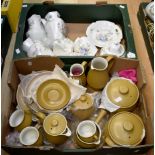 A collection of Denby dinner and coffee wares, along with a collection of Aynesbury (Q)