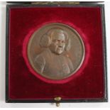 A British commemorative medal, Manchester Grammar School, bronze medal of Charles Lawson