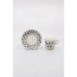 A Mintons coffee cup and saucer. Barbeaux style, pattern number G4362. Circa 1891-1912. Size -