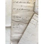 Collection of approximately twenty 18th- & 19th-century indnetures, to include a sixteen-page