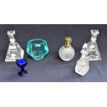 Glass perfume bottles, eye wash glass