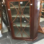 Victorian octagonal sewing table inlaid, top splayed legs in mahogany