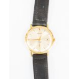 An 18ct gold gents Le Cheminant incabloc wristwatch circa 1960s, winding mechanical movement,