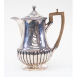 Matthew Boulton: A George III Old Sheffield Plate water jug, circa 1800, footed baluster form,