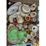 Large collection of Royal Crown Devon items, all patterns including vases, bowls and tea wares (Q)