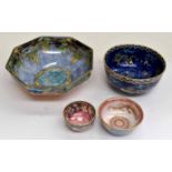 Four 1920/30's lustre bowl, to include Grimwades, S Hancock, Crown Devon and Maling (s.d) (4)