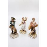 Royal Crown Derby, Spring, Winter and Summer figures, modelled as allegorical men and women in