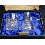 Whitefriars crystal whisky set C632 & C640 Boxed