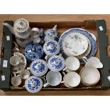 A collection of various ceramic manufacturers to include Coalport Cairo, Royal Doulton Larchmont