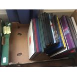 One box containing twenty Royal Mail special stamp albums 1984 - 2002 (2 x 1987), etc